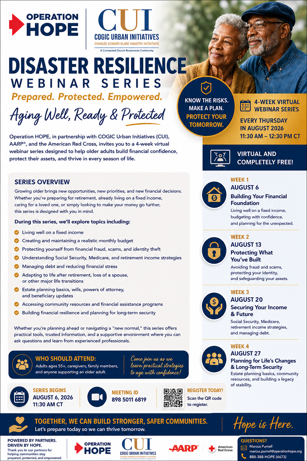 Disaster Resilience Webinar Series: Building Your Financial Foundation (Week 1)