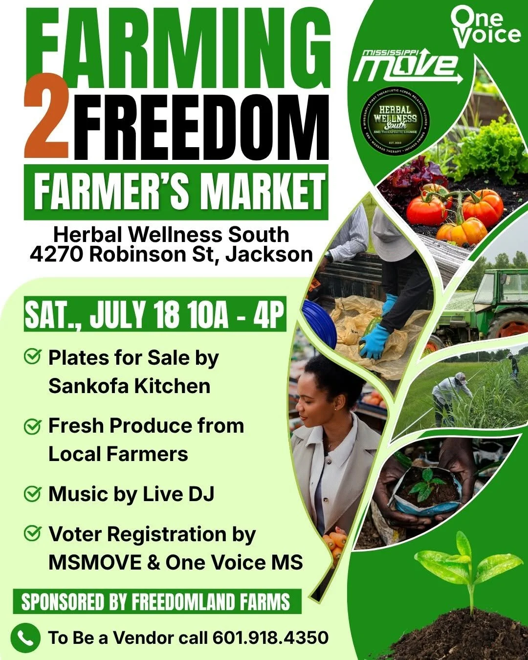 Farming 2 Freedom Farmer's Market