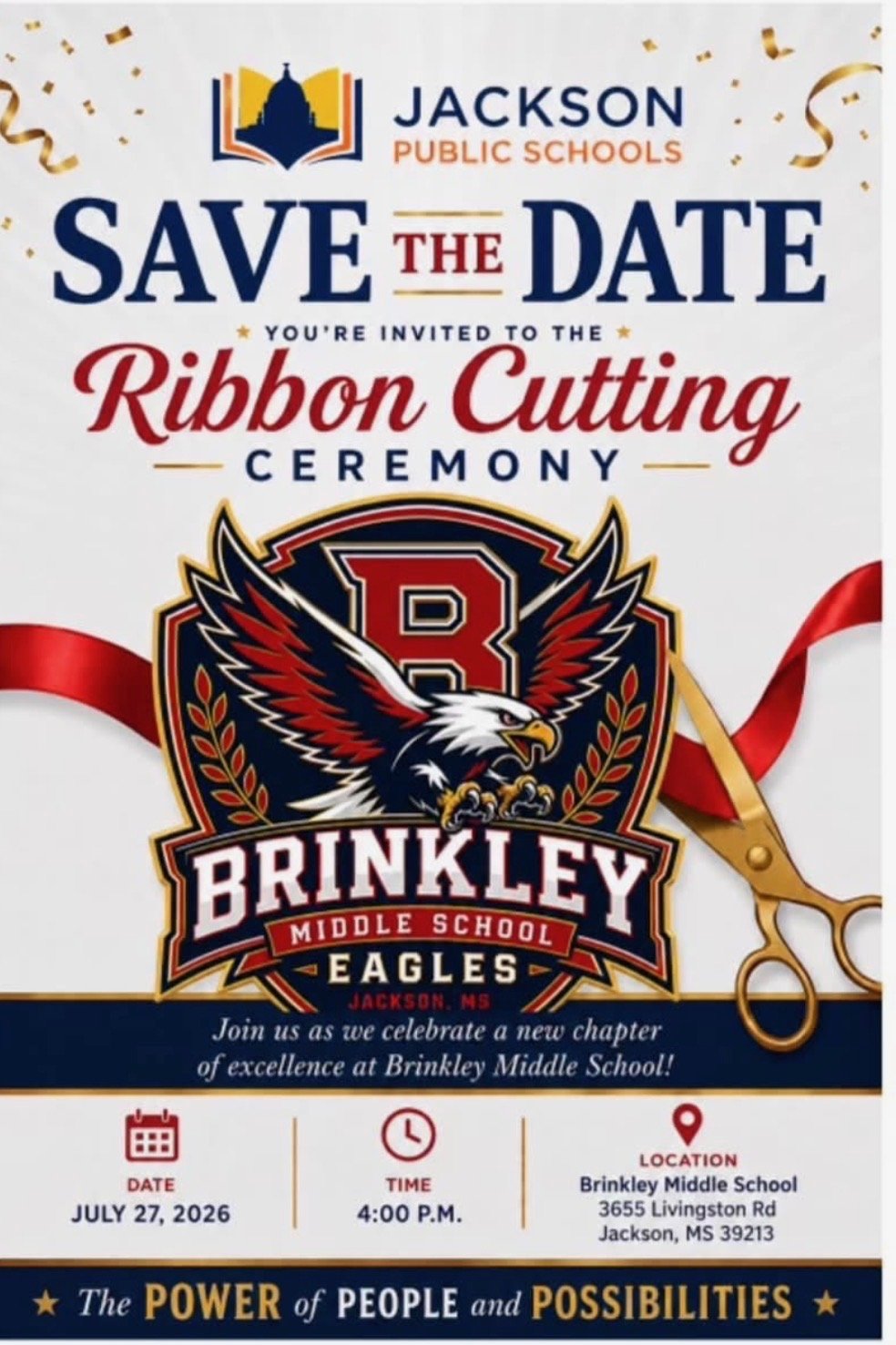 Brinkley Middle School Ribbon Cutting Ceremony