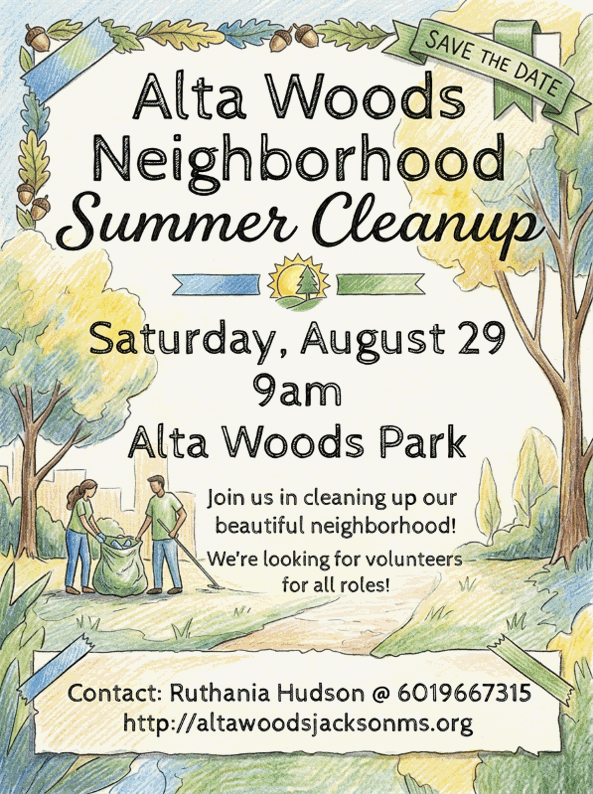 Alta Woods Neighborhood Summer Cleanup
