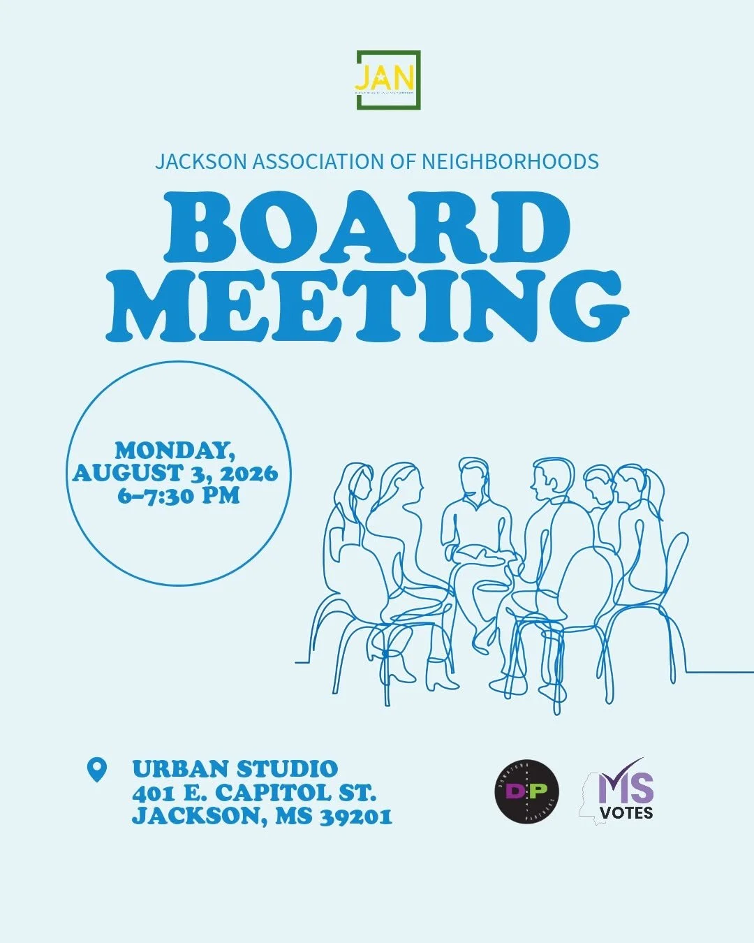 Jackson Association of Neighborhoods August Board Meeting