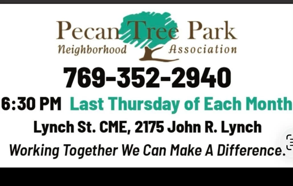 Pecan Tree Park Neighborhood Association Monthly Meeting