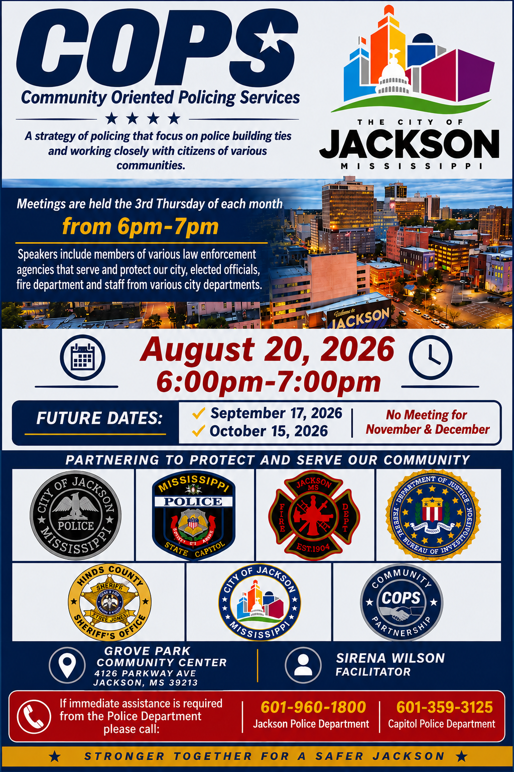 COPS (Community Oriented Policing Services) Monthly Meeting