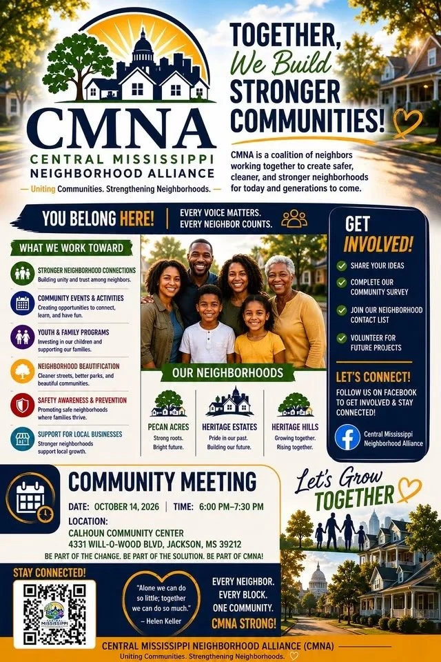 Central Mississippi Neighborhood Alliance (CMNA) Community Meeting