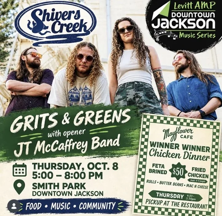 Levitt AMP Downtown Jackson Music Series: Grits & Greens with JT McCaffrey Band