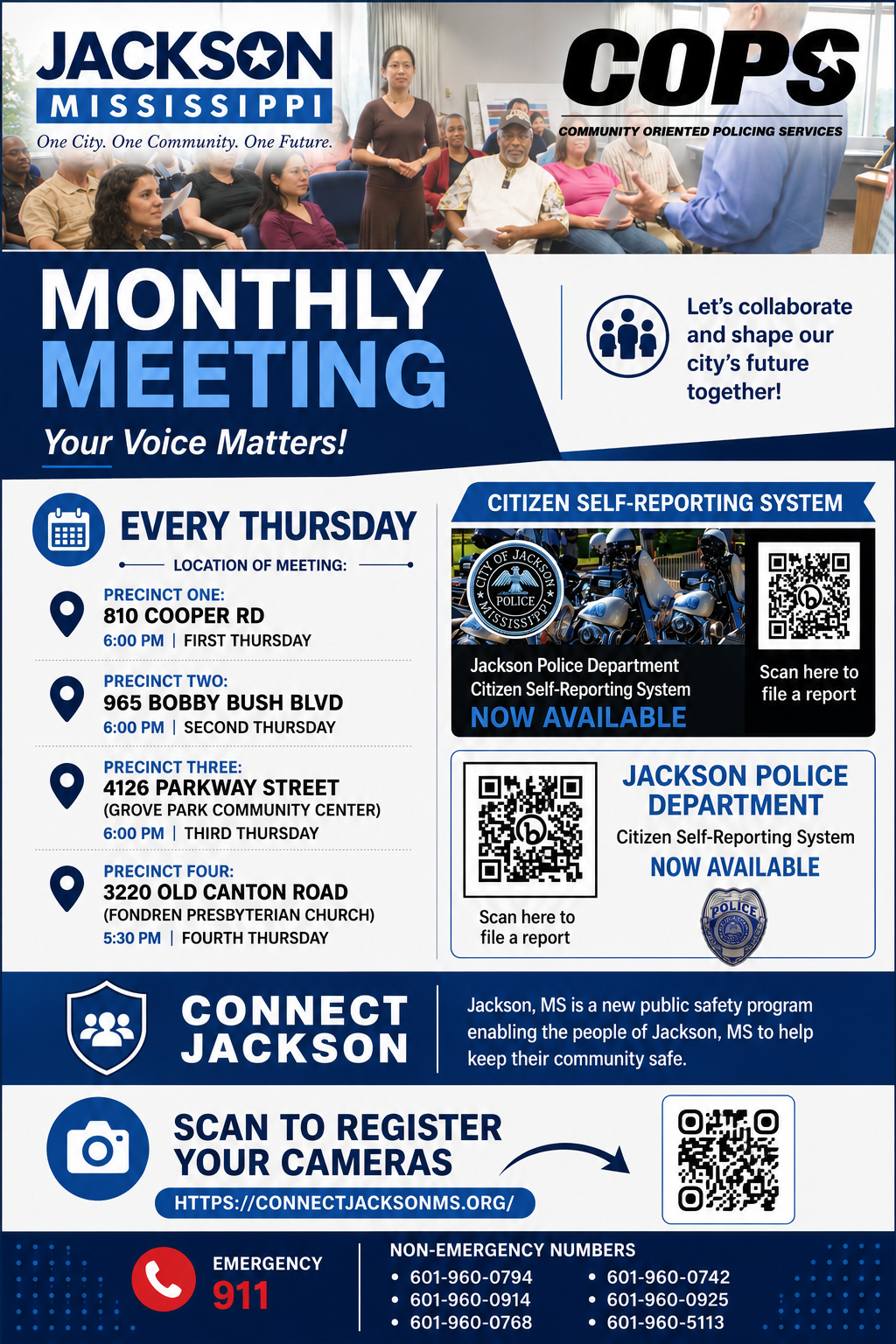 JPD COPS Monthly Meeting: Precinct Three