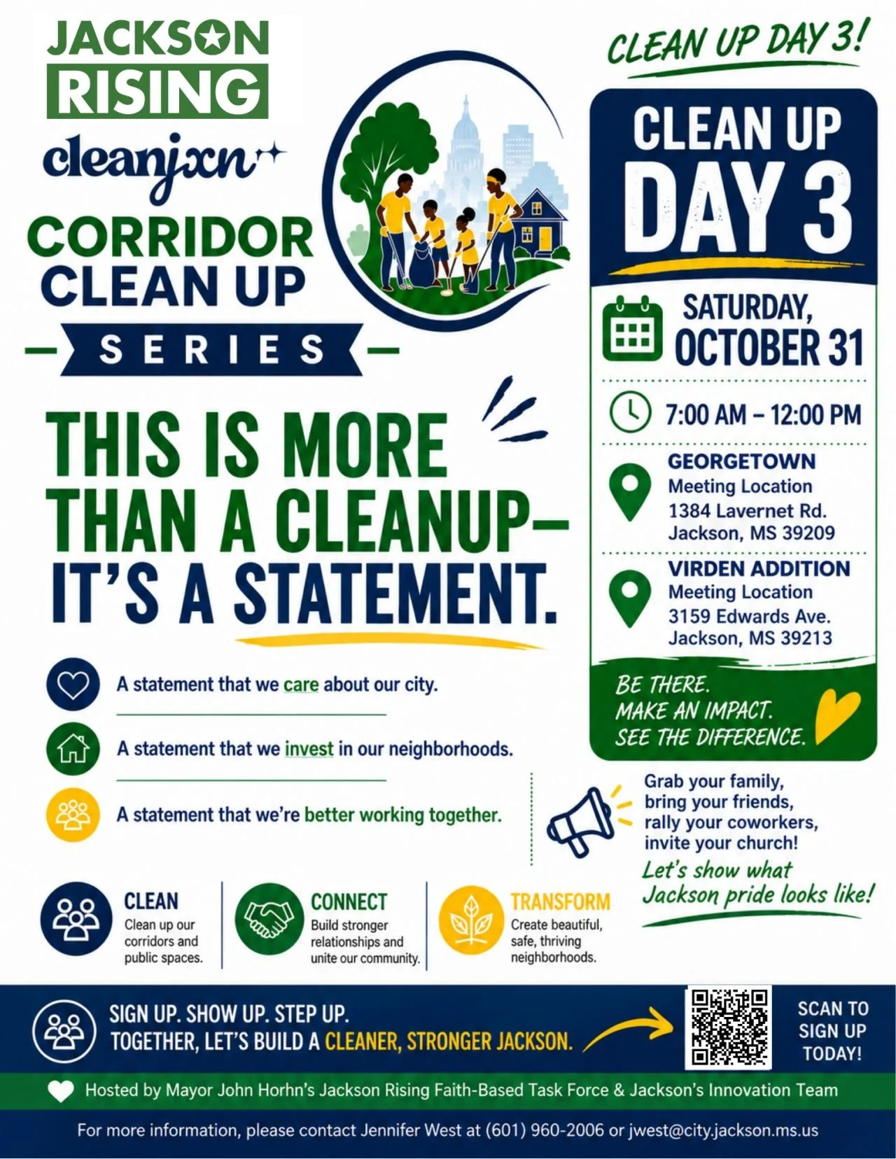 Clean JXN Corridor Cleanup Series: Clean Up Day 3