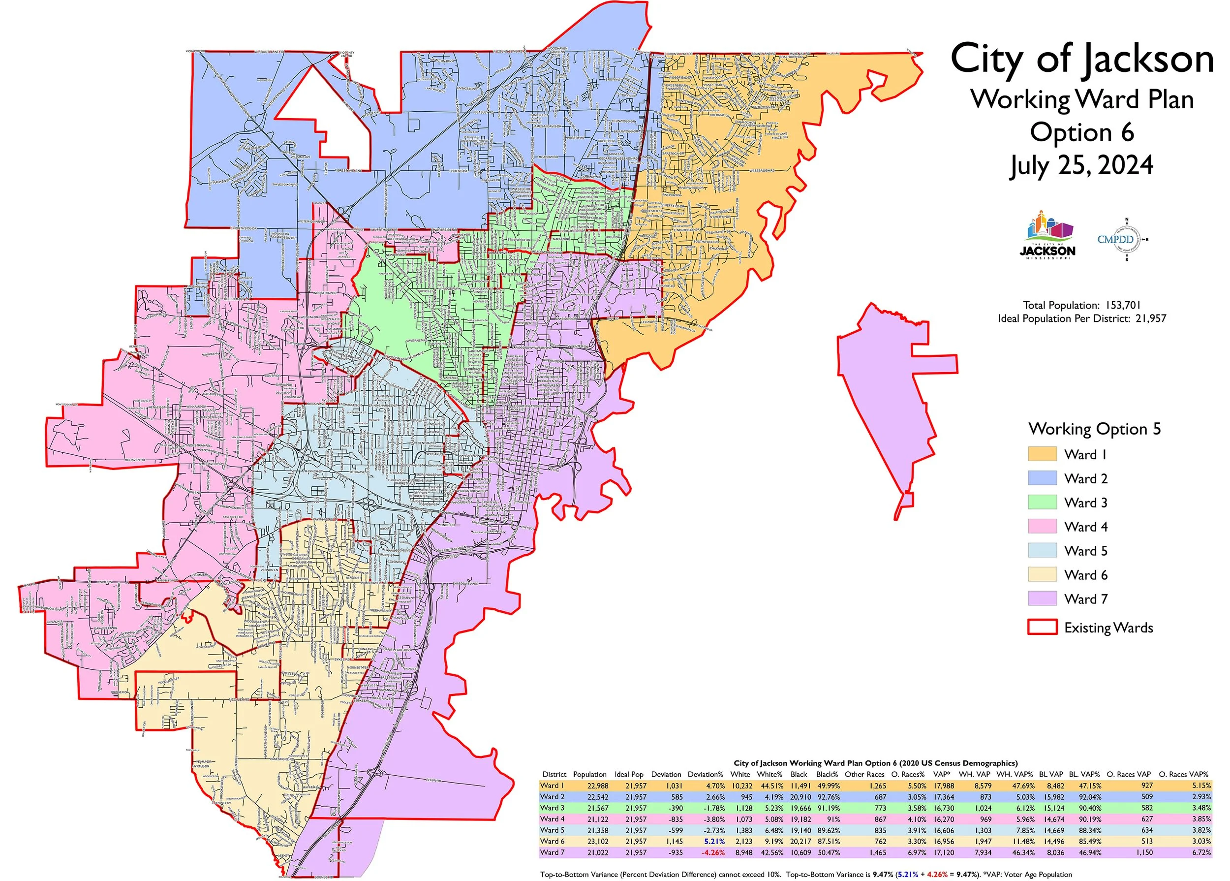 Jackton Map City of Jackson Approves Plan for New Ward Redistricting Lines ...