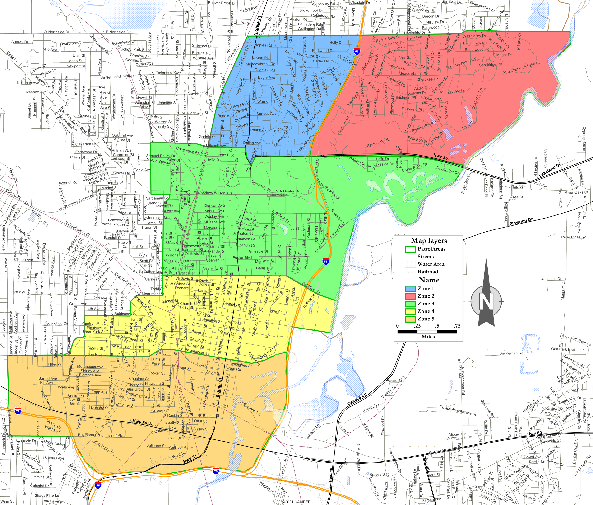 Community Police Map Capitol Police Capitol Complex Improvement District Map — Jackson ...
