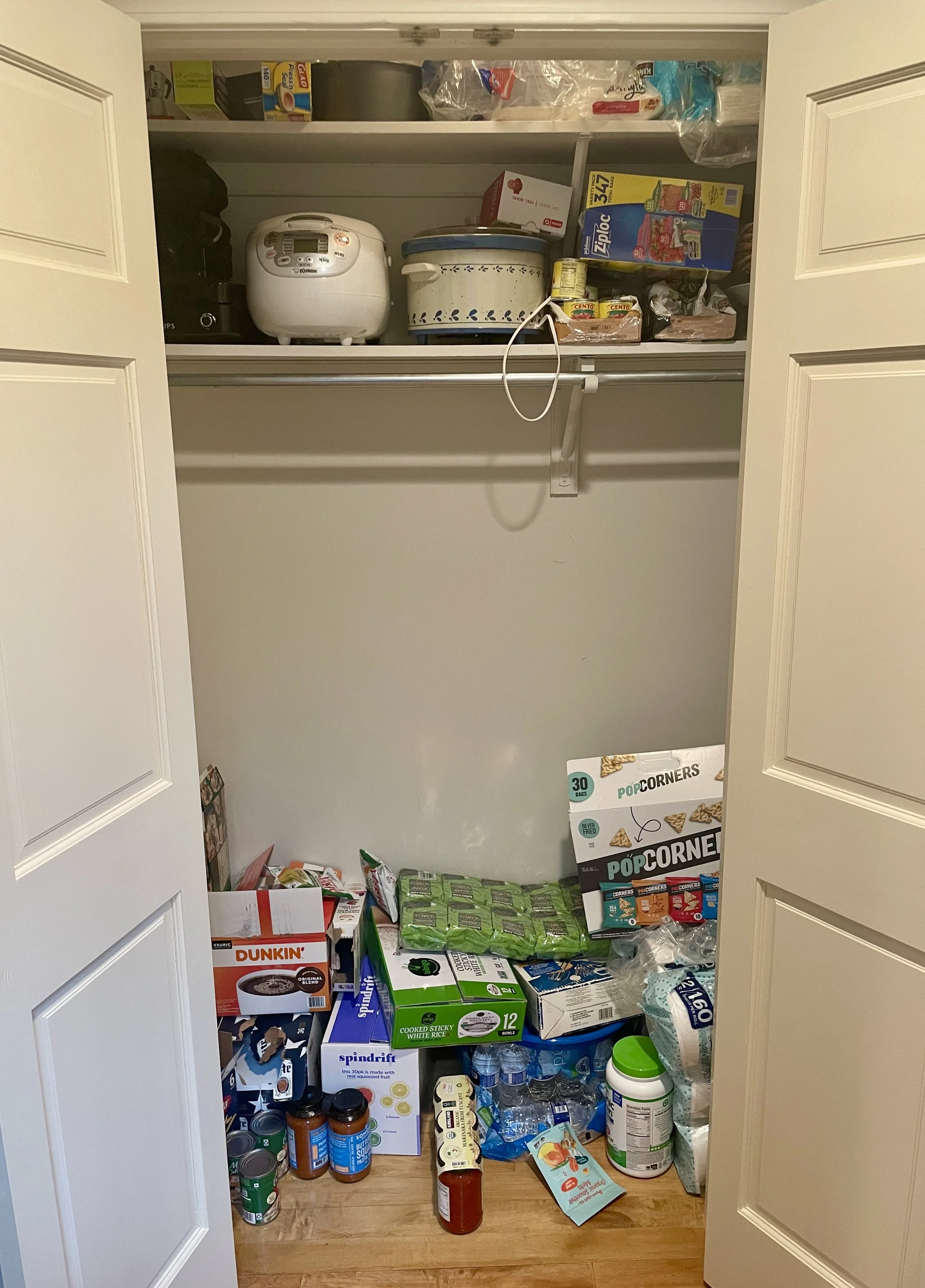 Kitchen Pantry Hallway Closet Before
