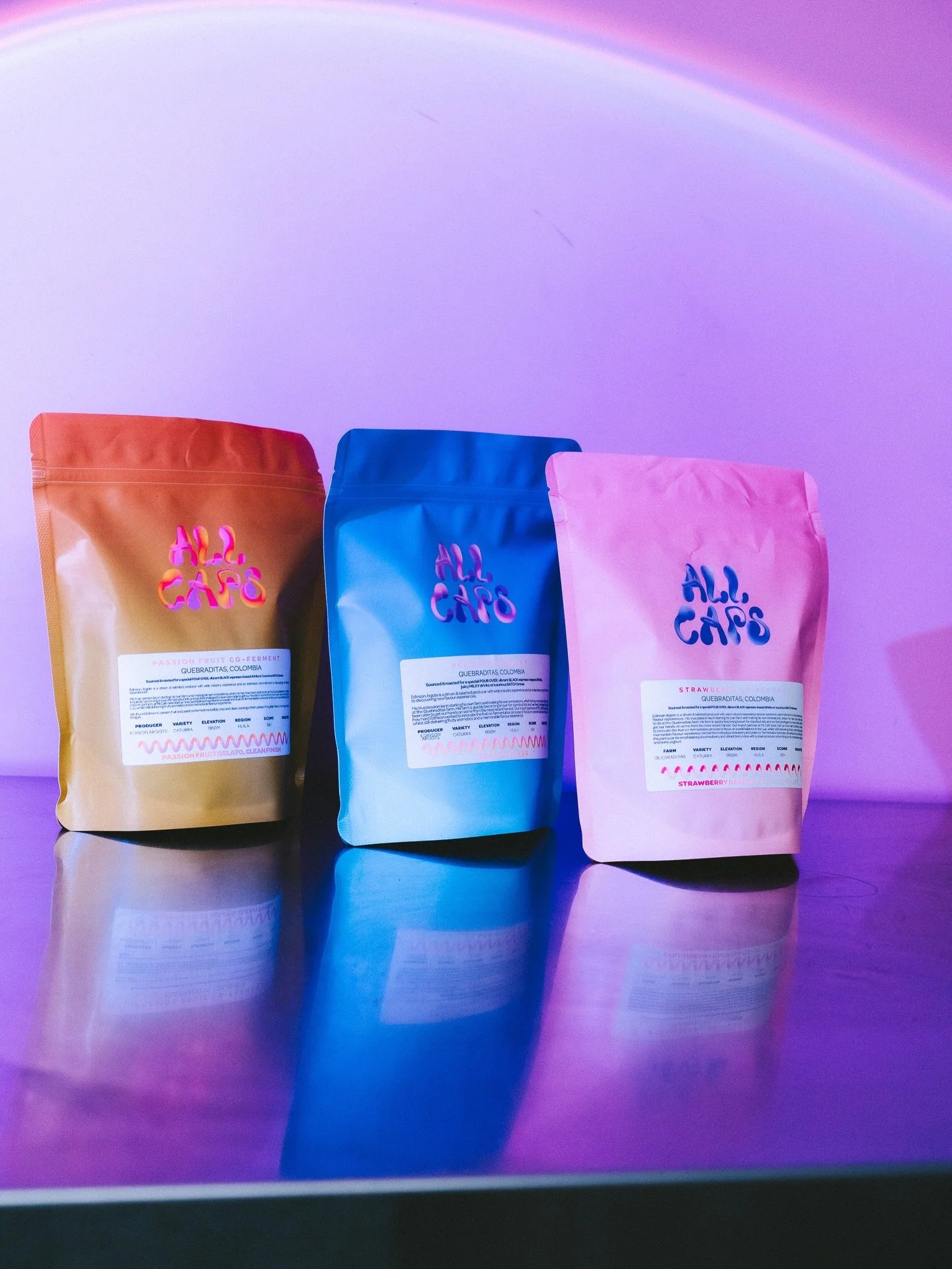 *Edinson Argote &amp; Luz Angela Rojas lots back in full force*

We&rsquo;ve been lucky to get our hands on some very fun lots with the help of @micafetradingco 

Fruit packs, producers packs and juicy individual lots online now 🍓🫐🍑