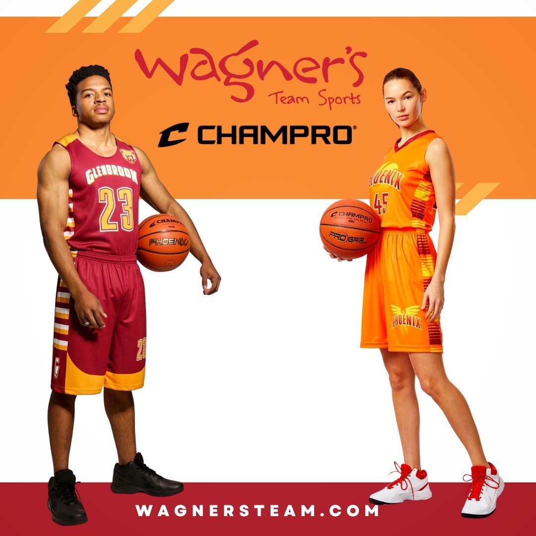 Need custom basketball uniforms? Here at Wagner's Team Sports we work with Champro to deliver custom sublimated jerseys for any sport. Visit our website to see the catalogs of what we have to offer.