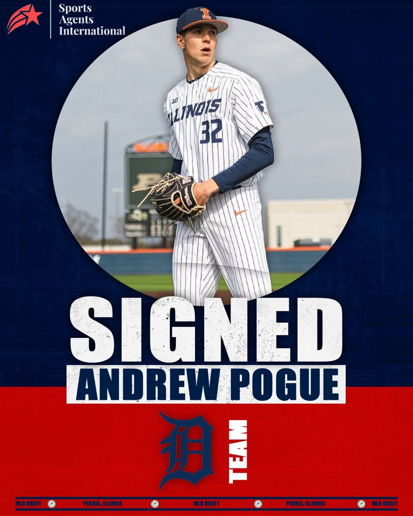 Congratulations to Andrew Pogue on signing with the Detroit Tigers
