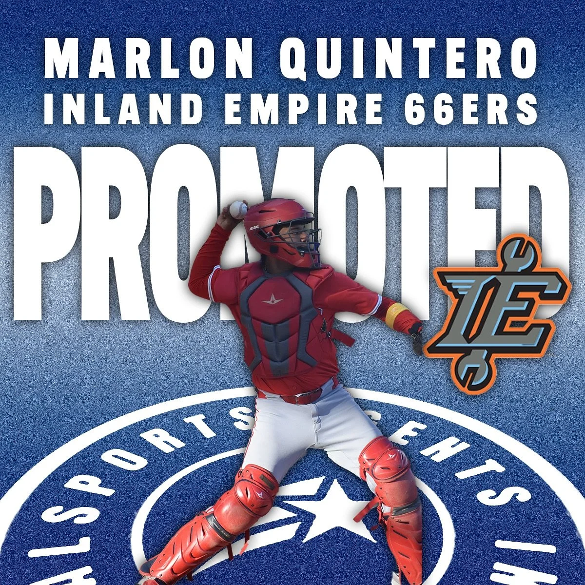 Congratulations to Marlon Quintero on being promoted to Inland Empire 66ers