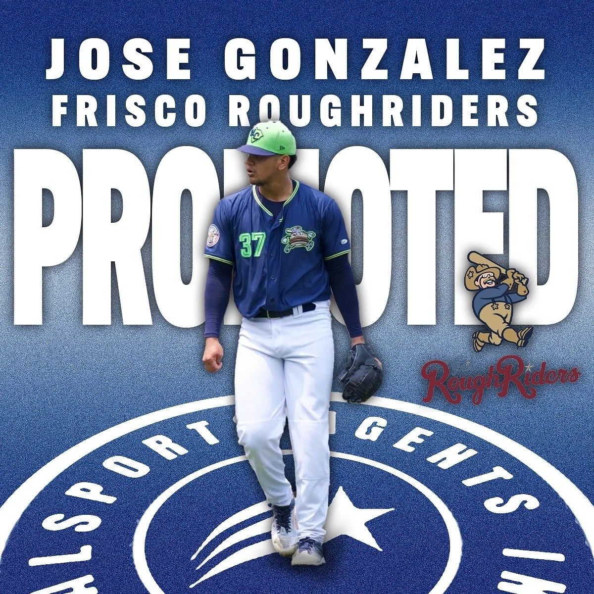 Congratulations to Jose Gonzalez on being promoted to AA Frisco