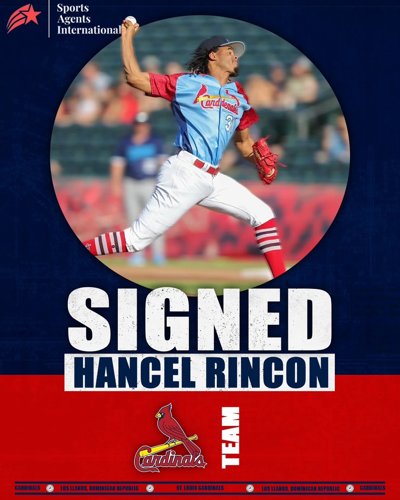 Congratulations to Hancel Rincon on re-signing with the Saint Louis Cardinals for the 2026 season. The deal includes an invite to Major League Spring Training