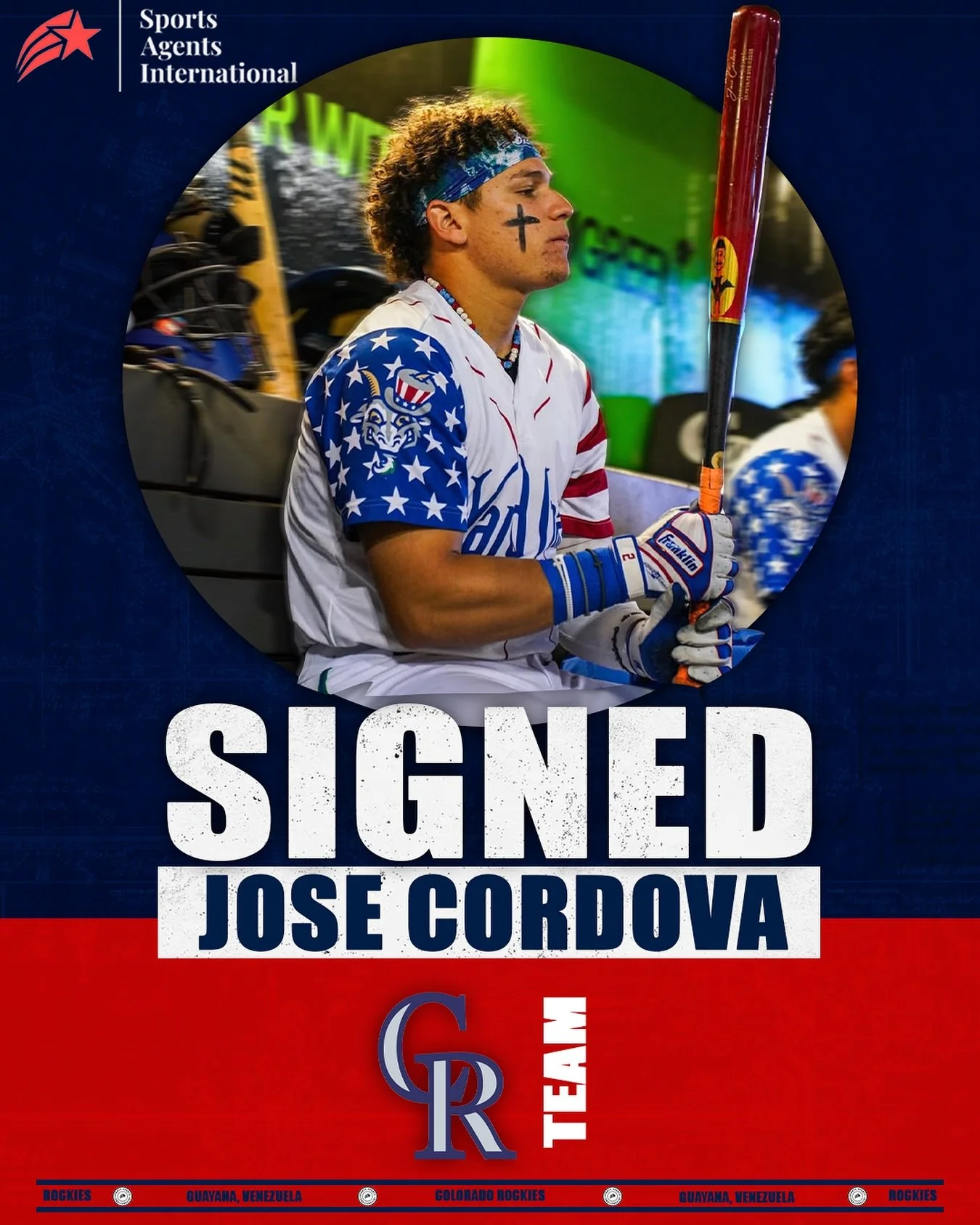Congratulations to Jose Cordova on re-signing with the Colorado Rockies for the 2026 season