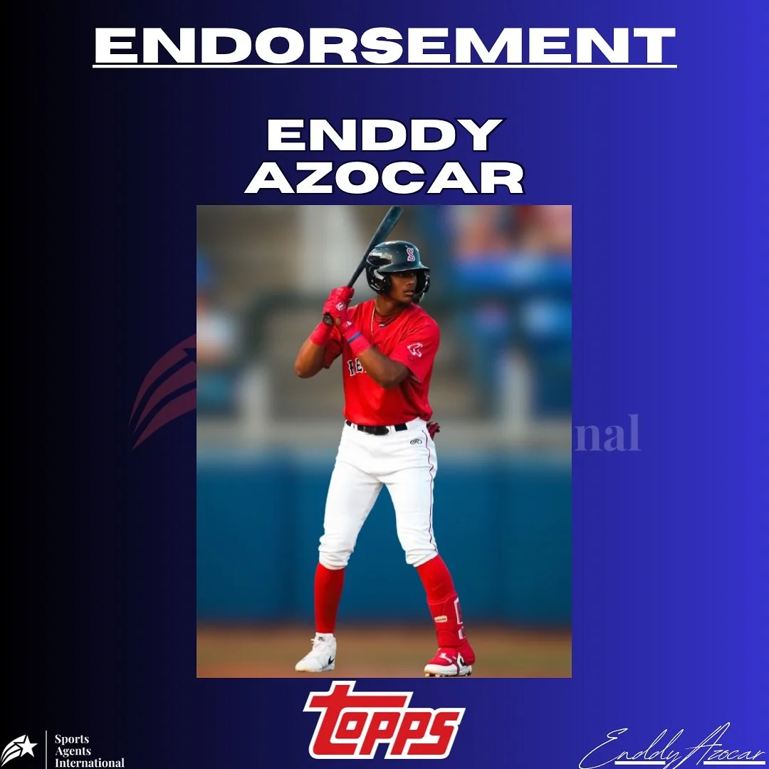 Congratulations to Enddy Azocar on signing an endorsement deal with Topps