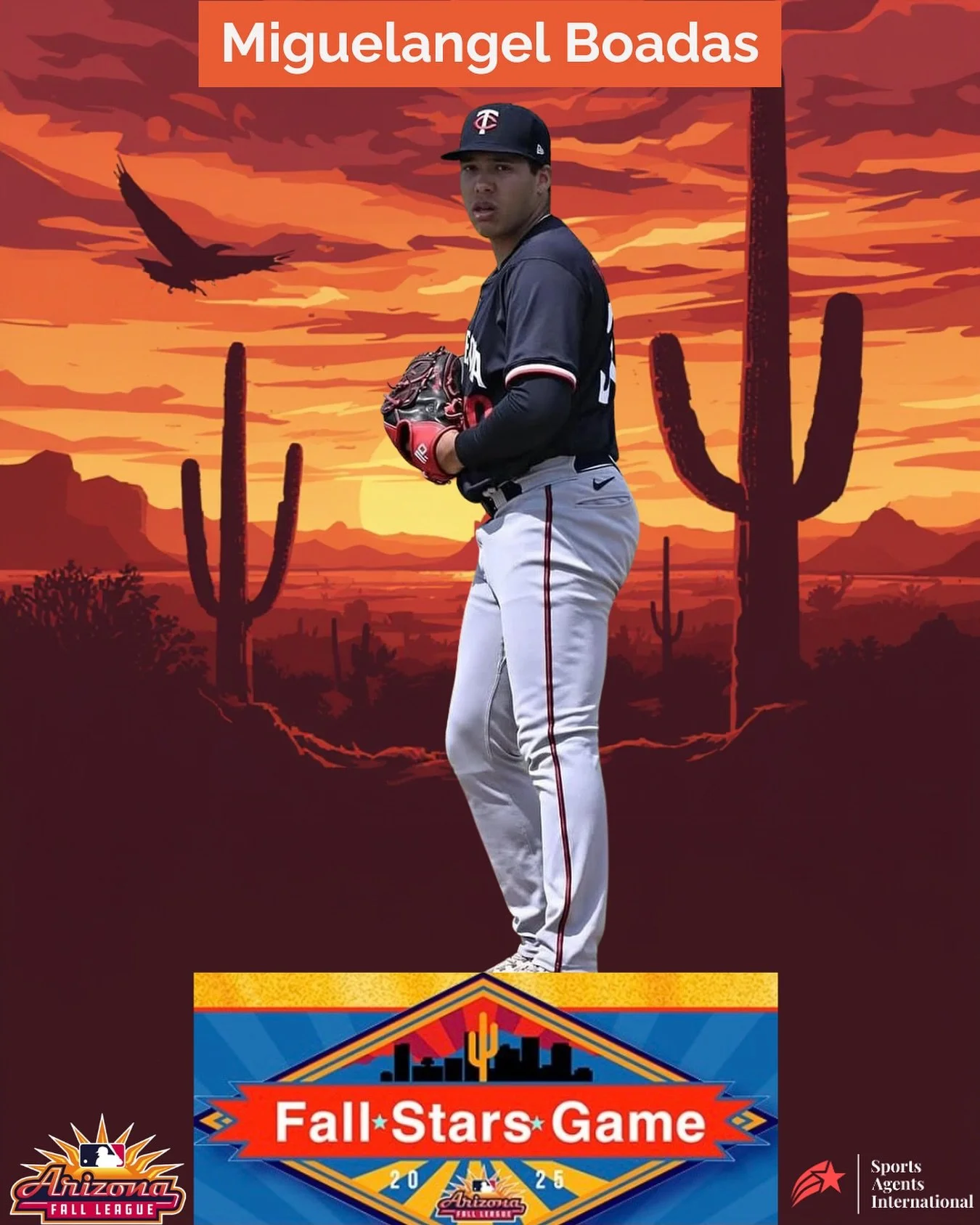 Congratulations to Miguelangel Boadas on being named to the Arizona Fall League&rsquo;s Fall Stars game