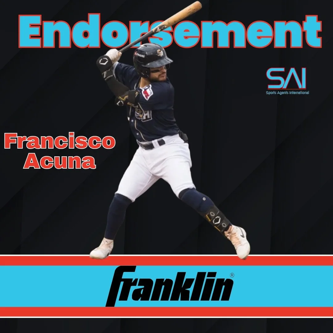 Congratulations to Francisco Acuna on signing an endorsement deal with Franklin for the 2026 season