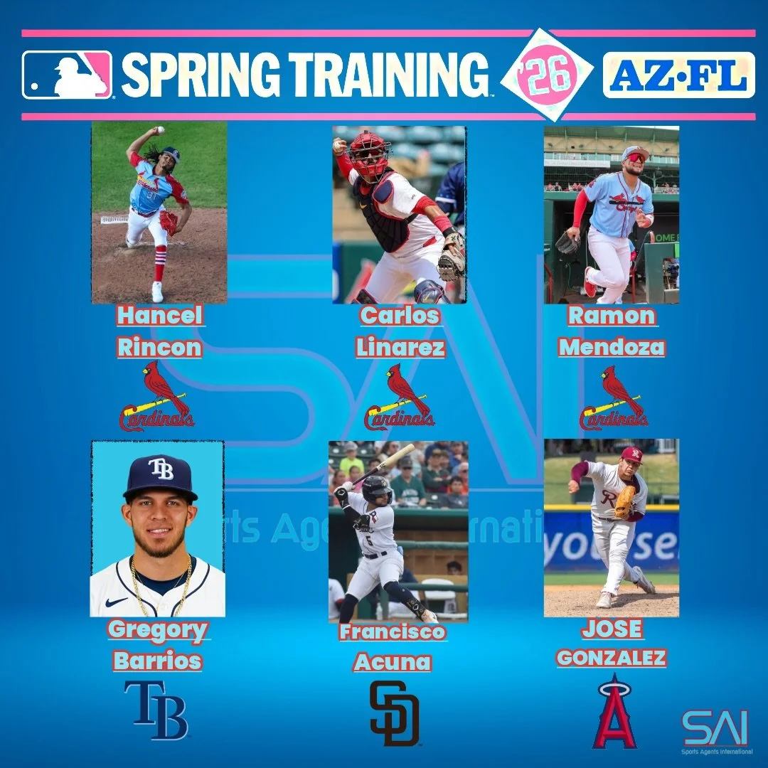 Good luck to our SAI Family in Major League Spring Training!