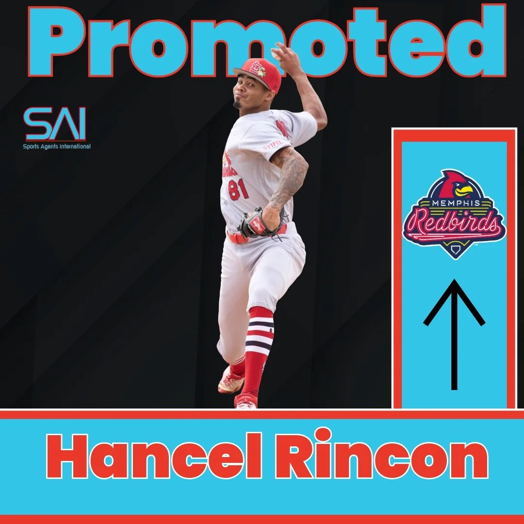 Congratulations to Hancel Rincon on being promoted to AAA Memphis