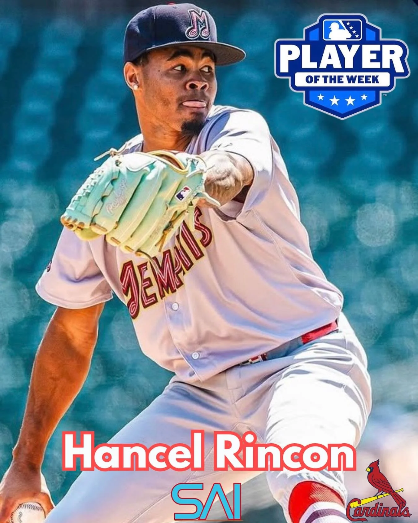 Congratulations to Hancel Rincon on winning International League player of the week