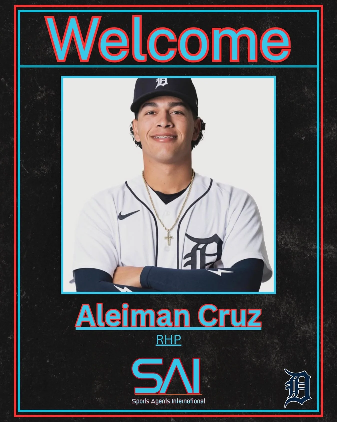 We&rsquo;re excited to welcome Aleiman Cruz of the Detroit Tigers organization to the SAI family!