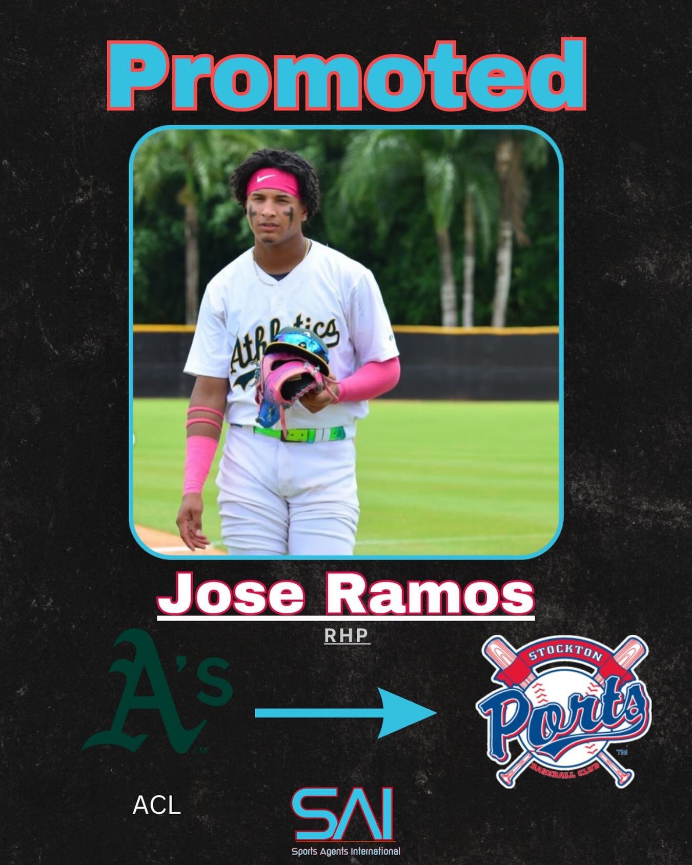 Congratulations to Jose Ramos on being promoted to Stockton