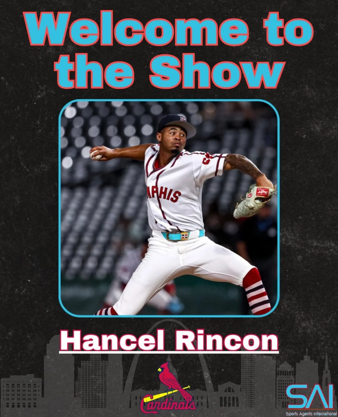 Congratulations to Hancel Rincon on being called up the Major Leagues with the St. Louis Cardinals