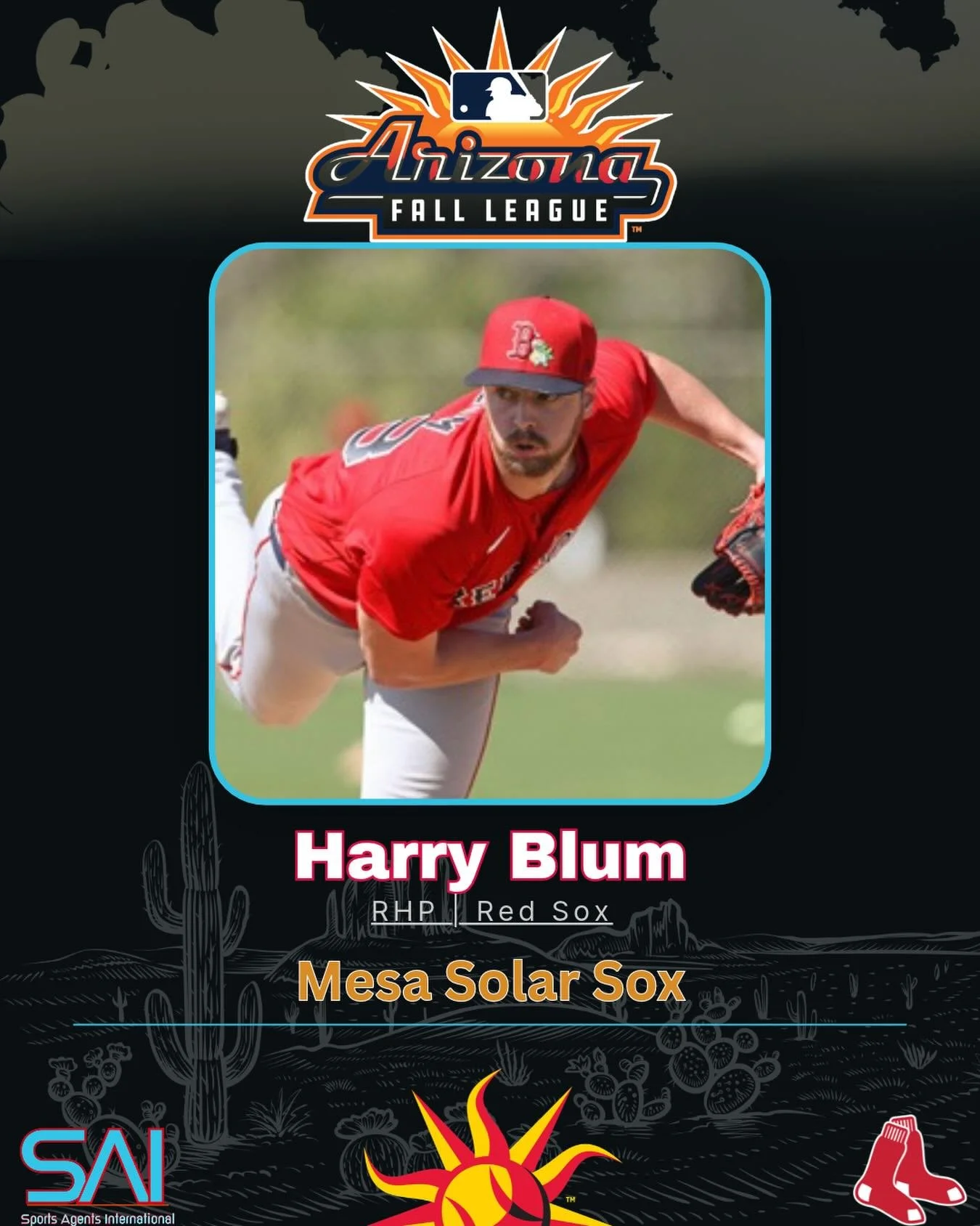 Congratulations to Harry Blum on being selected to play in the Arizona Fall League