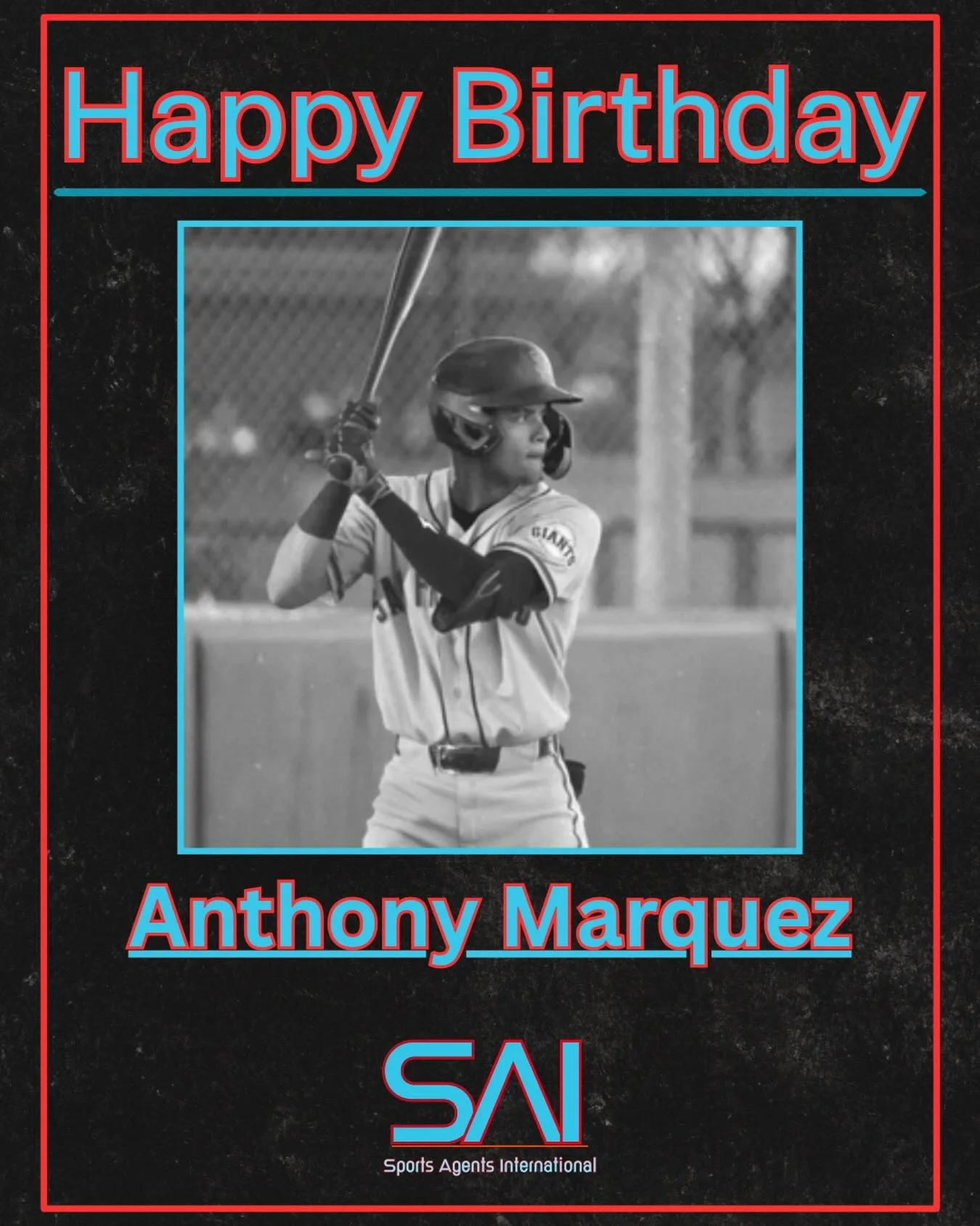 Happy birthday to Anthony Marquez from the SAI family