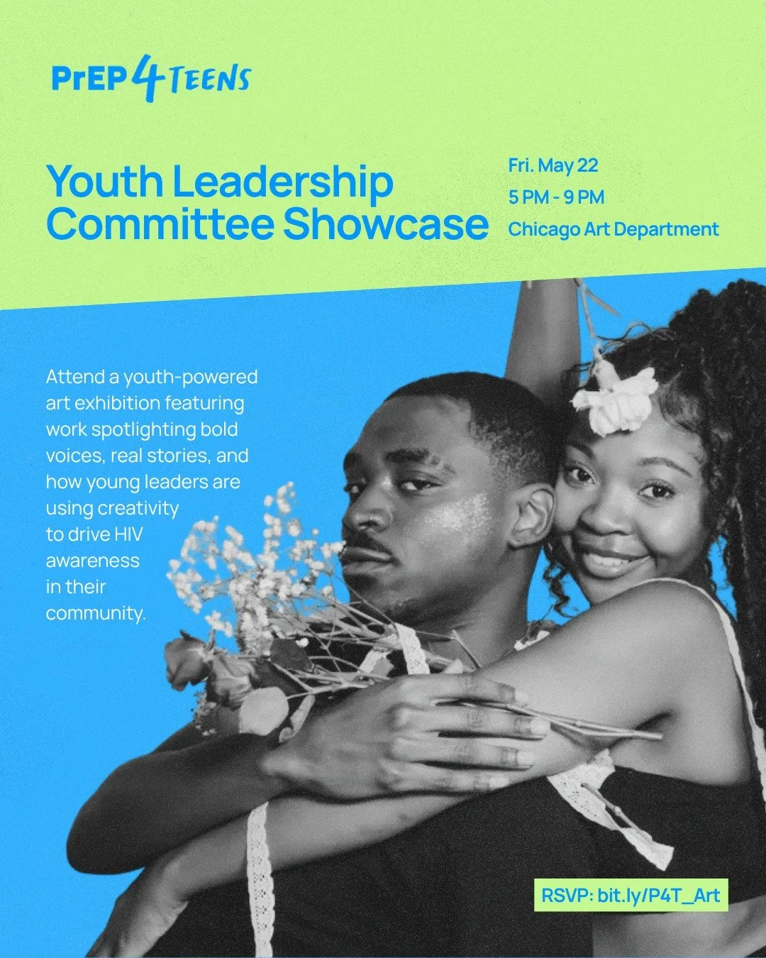 The PrEP4Teens Youth Leadership Committee Showcase is TOMORROW! 🎨✨ For the past several weeks, youth leaders have learned about advocacy and public health through hands-on workshops and creative projects &mdash; and now they&rsquo;re ready to share 