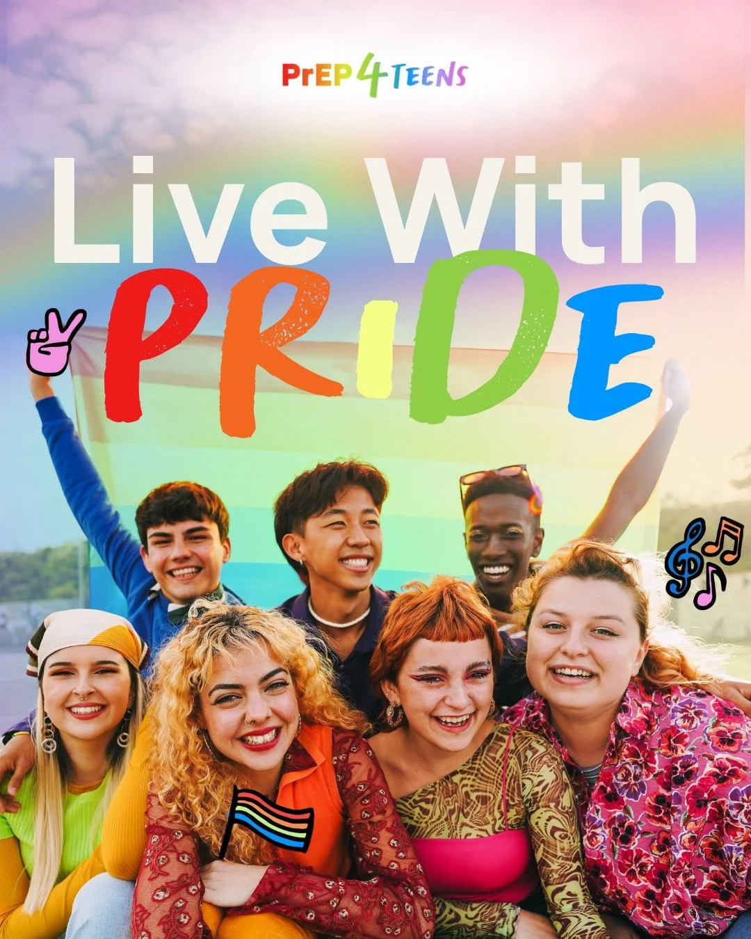 #PrideMonth is about joy, identity, and having the knowledge to care for ourselves and each other! This month and every month, PrEP4Teens is here to uplift youth voices, creative expression, and honest conversations about sexual health. 🏳️&zwj;🌈