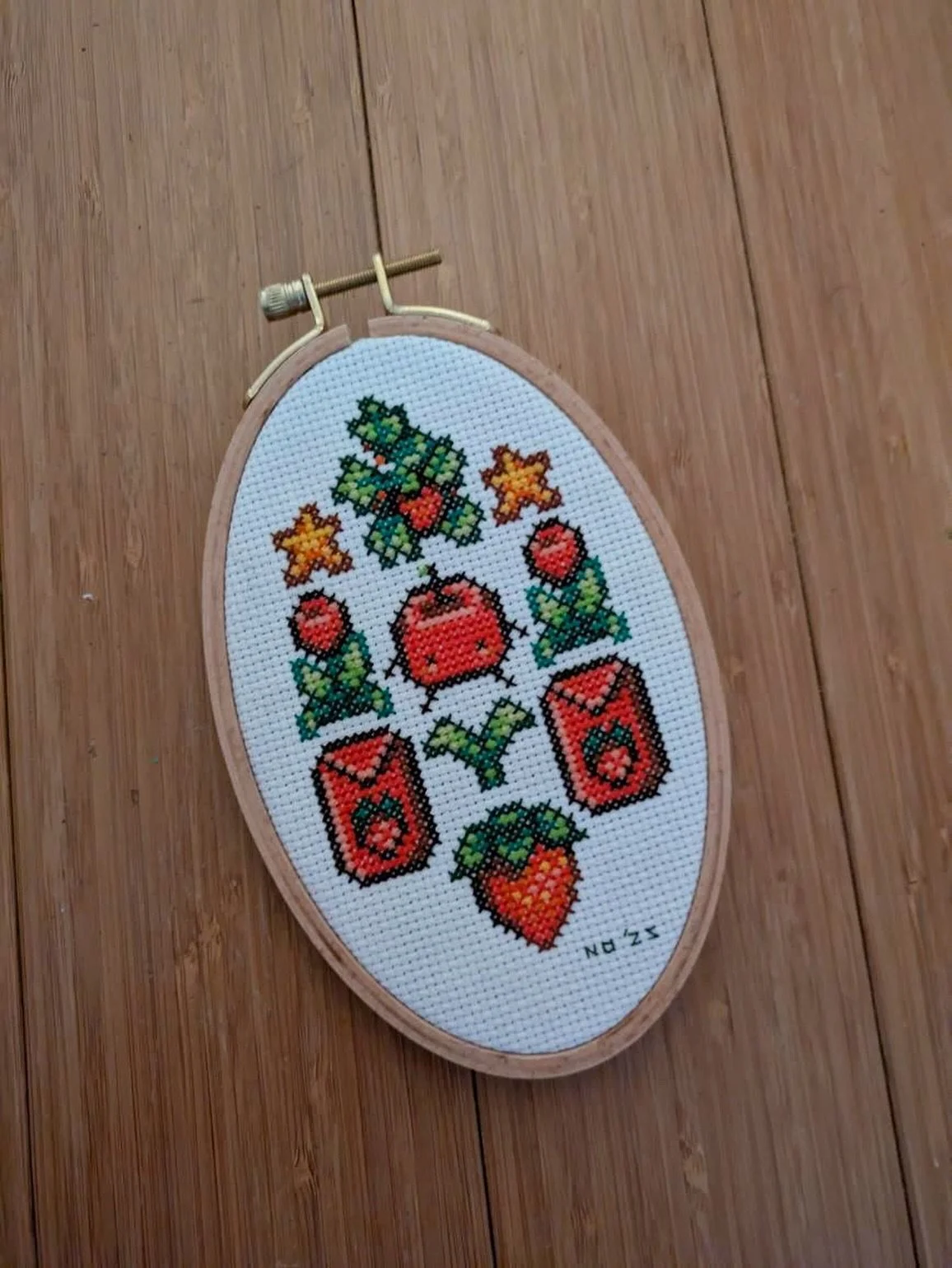 In awesome news: the talented stitcher and ACTUAL strawberry grower @natalie_davis_19 agreed to be my very first pattern tester! I think her work looks incredibly neat and cute, and she is a very speedy stitcher!

Thanks again for reaching out, Natal