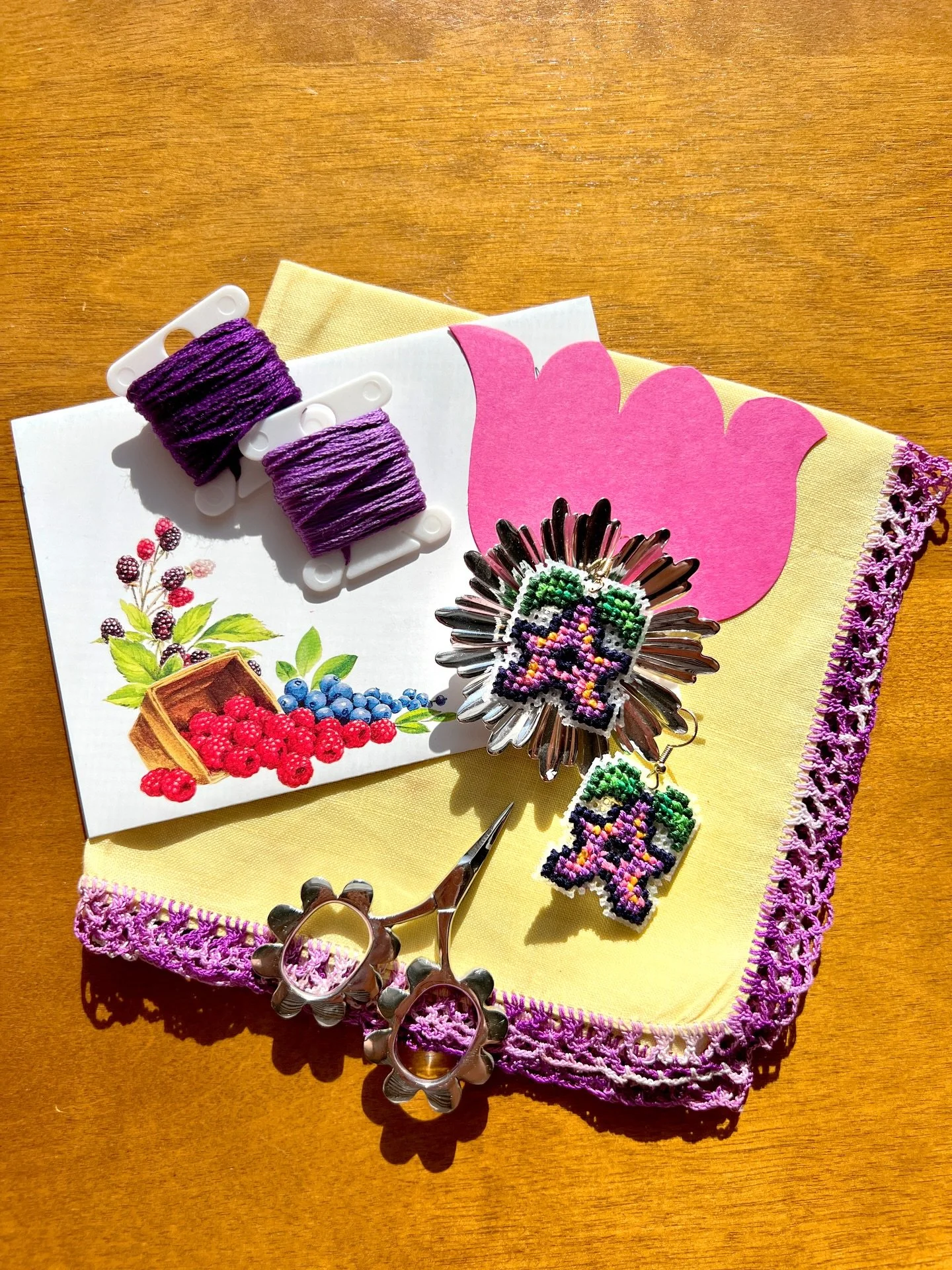 Happy New Year&rsquo;s Eve! This photo represents more of what I&rsquo;d like to make in 2026: wearables! I made these star drop earrings to wear to the @stardewconcert in Kansas City this fall, and they&rsquo;re great conversation starters every tim