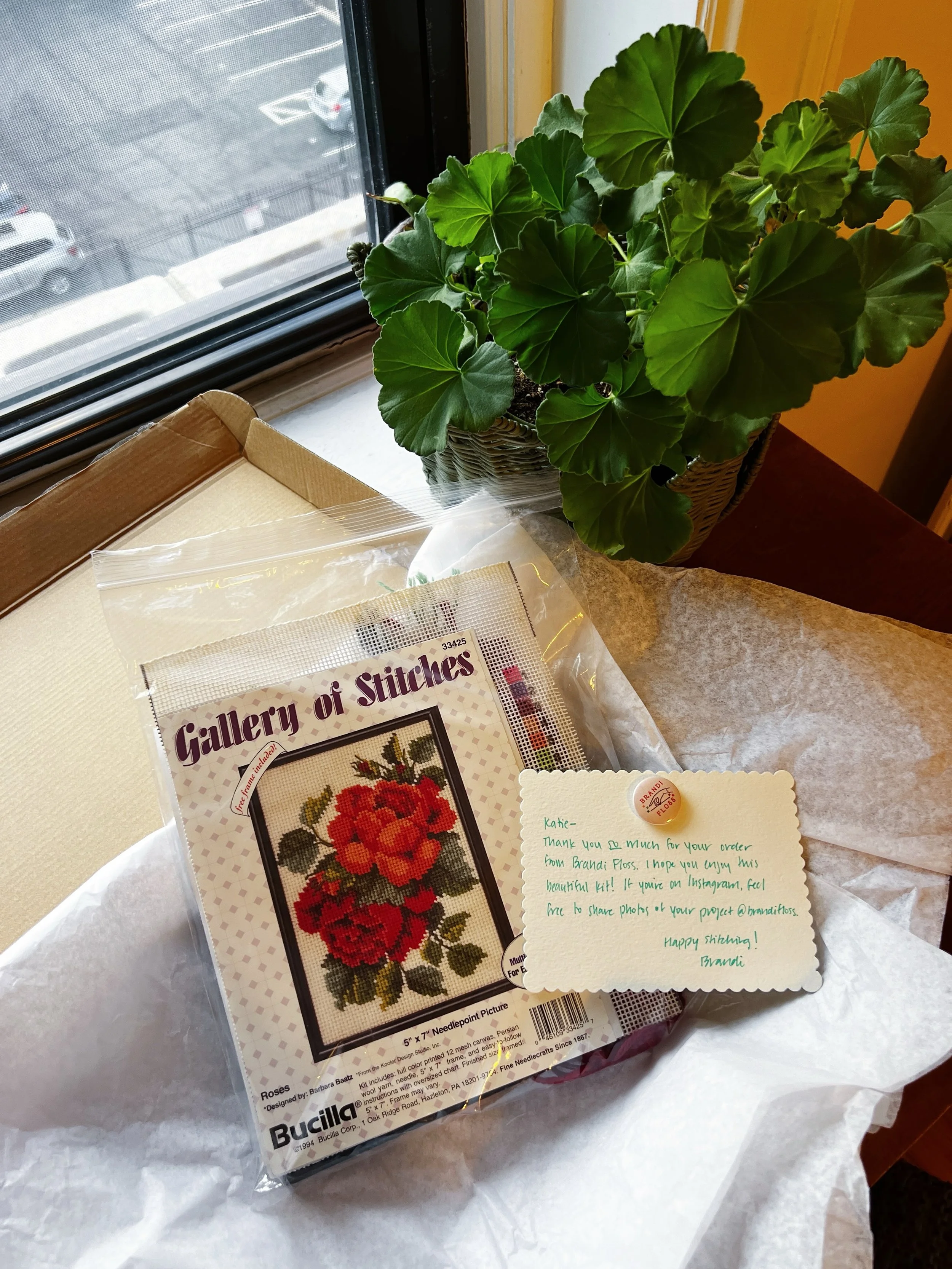 Huge news! Brandi Floss&rsquo;s FIRST physical order made its way to the post today. One step closer to being the vintage craft maven I&rsquo;d love to be. 💌