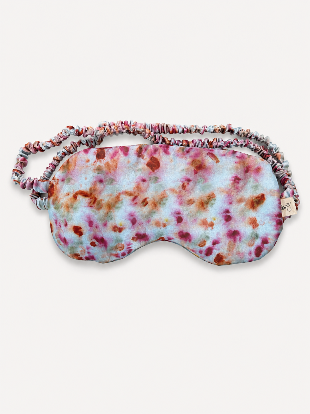 "Dreamy" Naturally Dyed Silk Eye Mask with Lavender & Flax Seeds