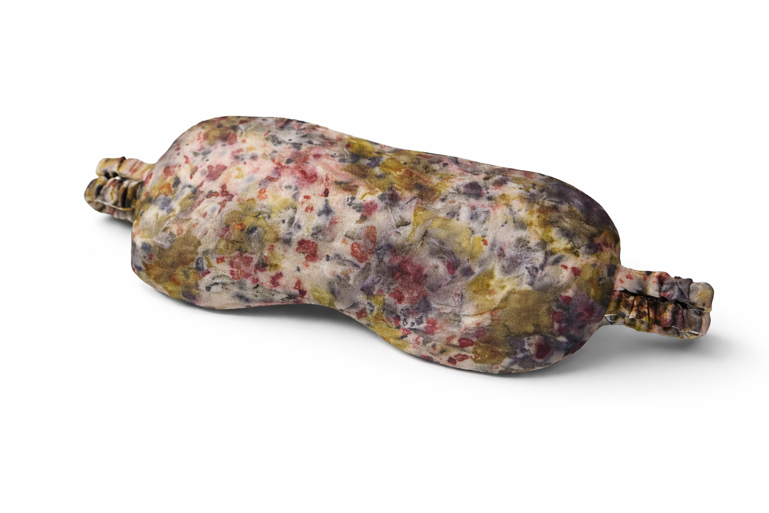 "Earth" Naturally Dyed Silk Eye Mask with Lavender & Flax Seeds