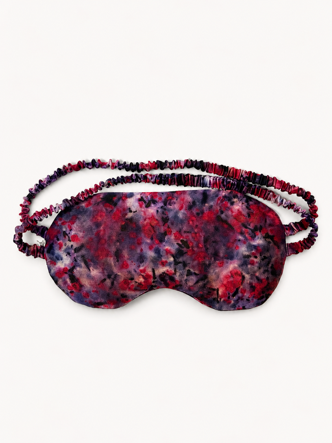 "Iris" Naturally Dyed Silk Eye Mask with Lavender & Flax Seeds