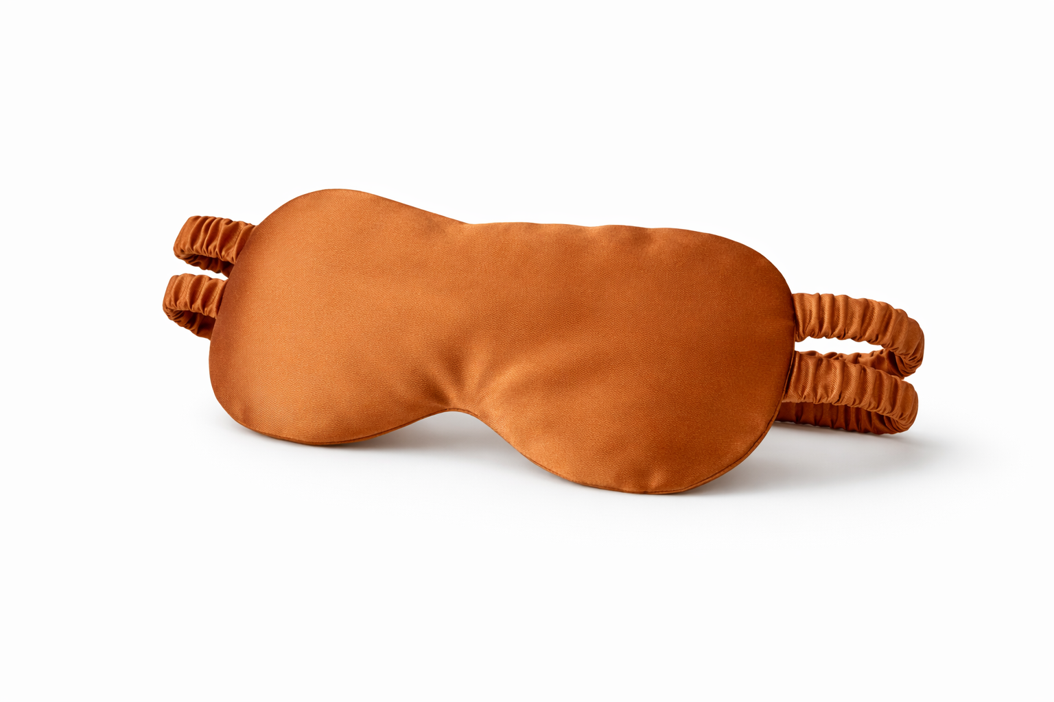 "Terracotta" Naturally Dyed Silk Aromatic Eye Mask Filled with Lavender and Flax Seeds