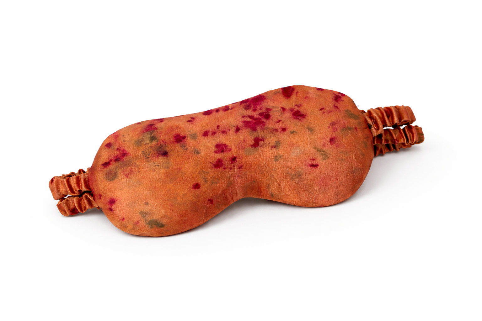 "Sunrise" Bundle Dyed Silk Eye Mask with Lavender & Flax Seeds