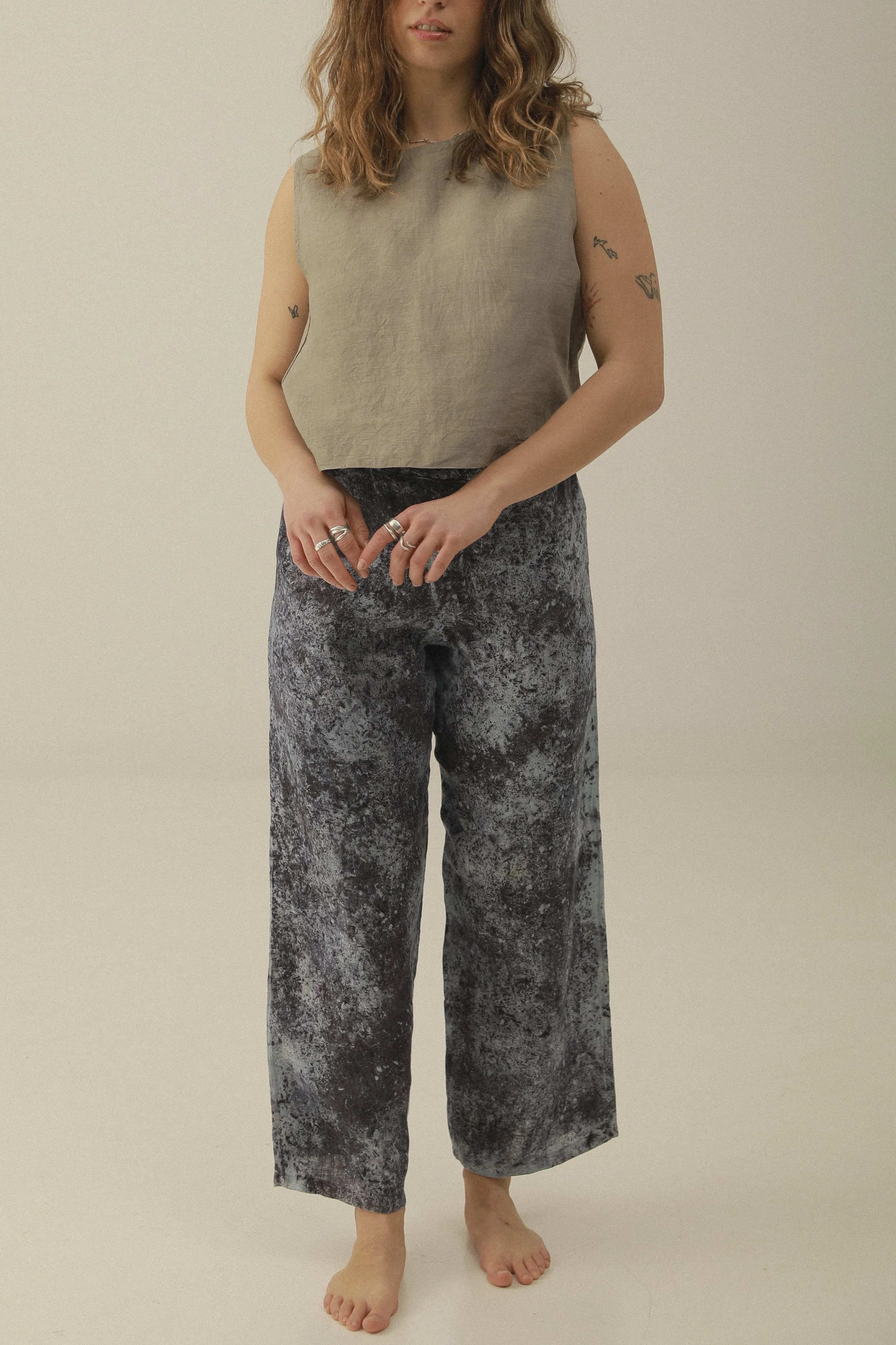 Blue & Purple Bundle Sardinia Linen Trousers