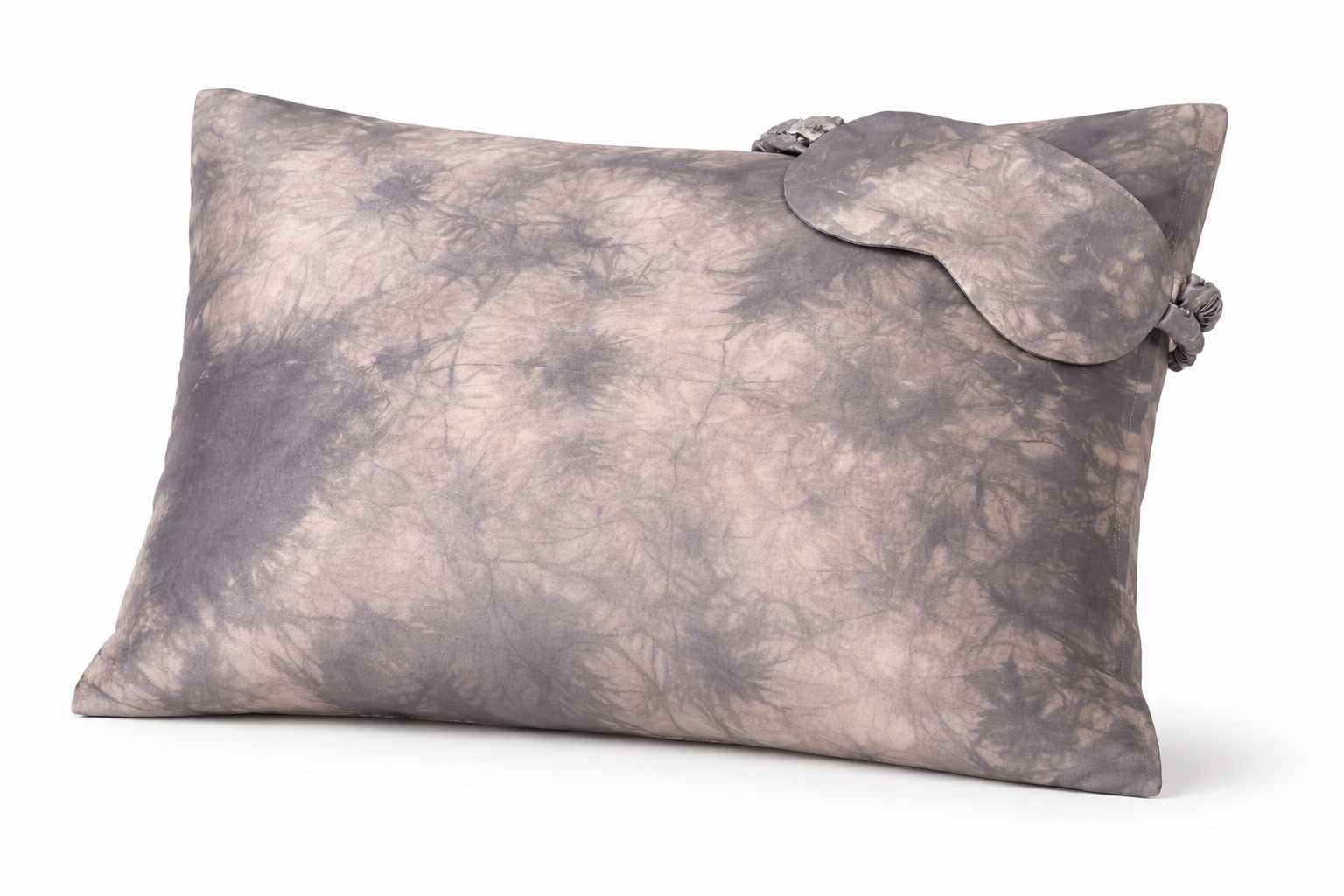 "Crystals" Botanical Acorn Dyed Silk Pillowcase & Sleep Mask Set