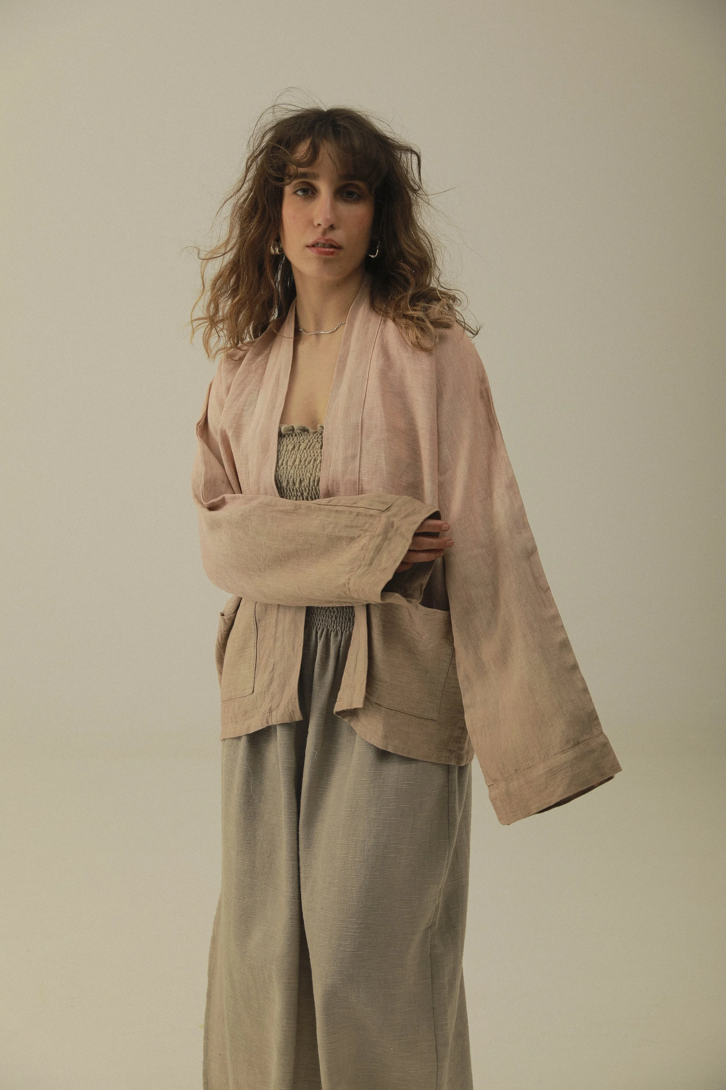 Pink Seville Linen Jacket