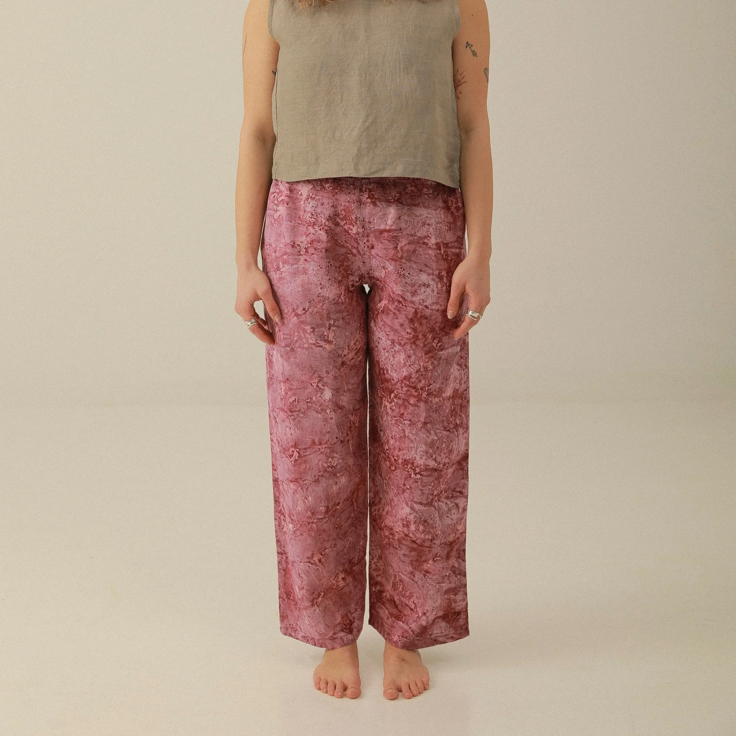 Fuchsia Bundle Sardinia Linen Trousers