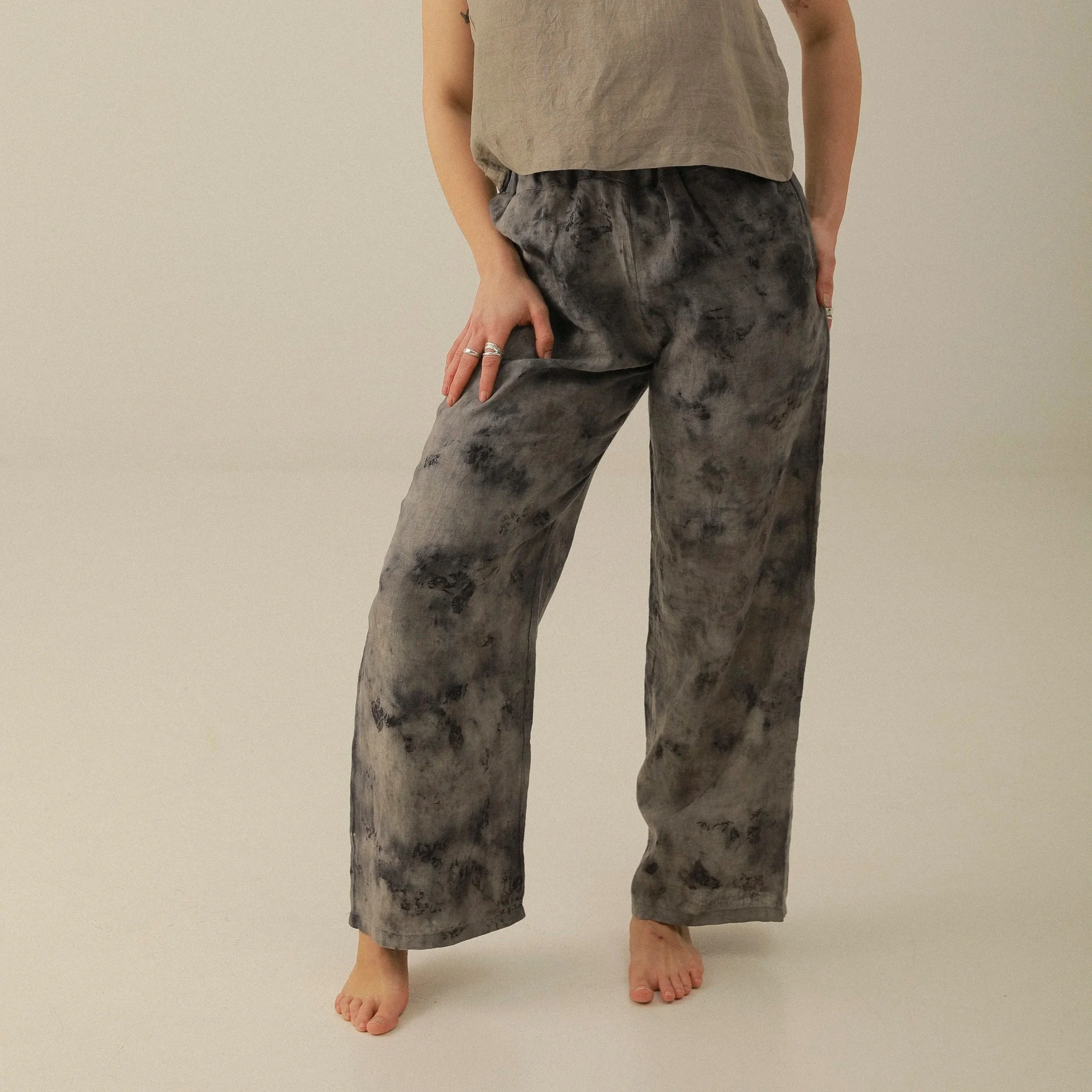 Dark Grey/Navy Bundle Sardinia Linen Trousers
