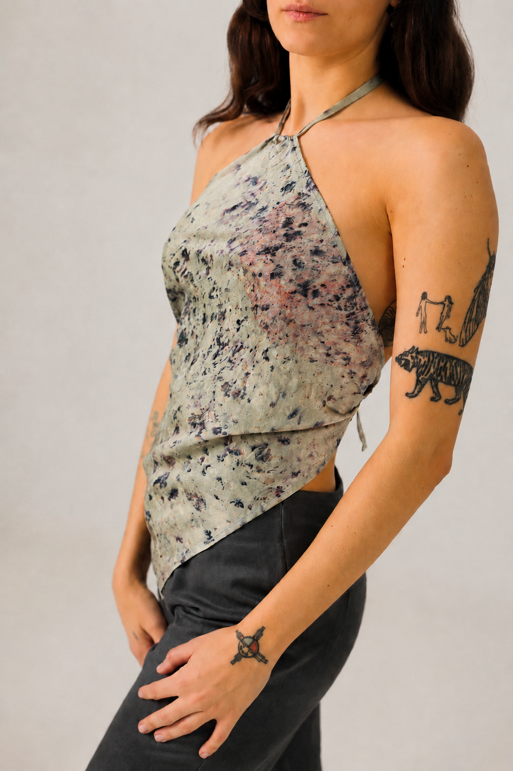 Gili Silk Halter Top