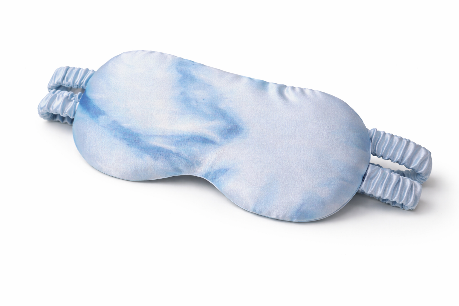 "Indigo" Naturally Dyed Silk Eye Mask with Lavender & Flax Seeds