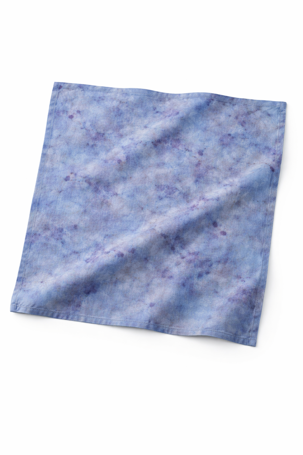 "Marina" Naturally Dyed Linen Napkins with Silk Rings Set of Four